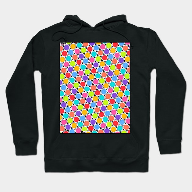 Colorful Dots Maze Hoodie by gorff